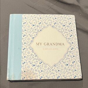 New Mix Blue and White Grandma Memory Book